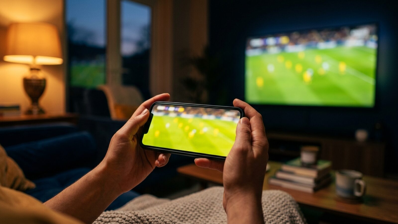 Assistindo futebol ao vivo pelo teste IPTV no celular · Core Play