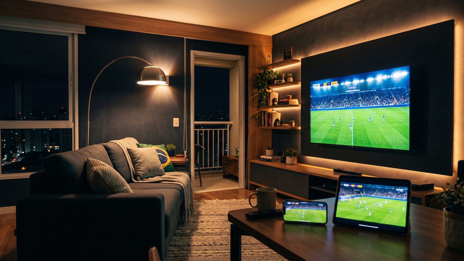 Assistir futebol ao vivo na Smart TV, no celular e no tablet em 4K
